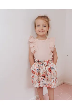WITH LOVE FOR KIDS Cotton Muslin Paperbag Skirt Babies Kids - Skirts Cotton Muslin Paperbag Skirt - Babies - Kids