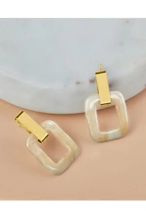 Dear Addison Manhatten Earrings Ivory - Jewellery Manhatten Earrings - Ivory