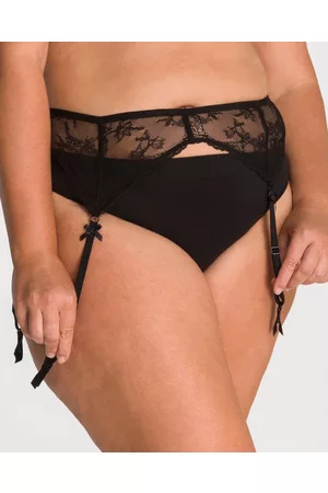 Soft Lace Suspender Belt - Oseree