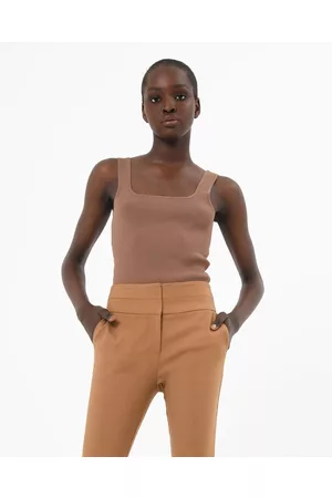 Forcast Miami Cropped Sleeveless Knit Top - Tops Miami Cropped Sleeveless Knit Top
