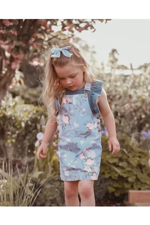 WITH LOVE FOR KIDS Hazel Denim Pinafore Dress Babies Kids - Dresses Hazel Denim Pinafore Dress - Babies - Kids