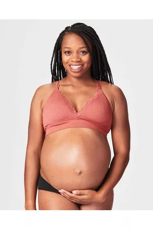Buy Boohoo Maternity Longline Seamless Nursing Bra In Brown