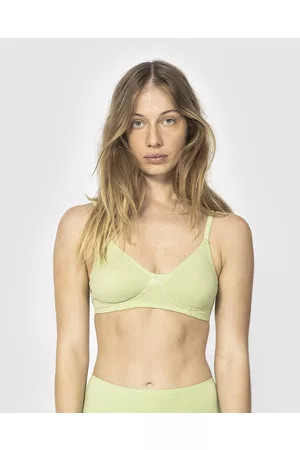 Blissful bra and Radiant briefs set in green - Prism