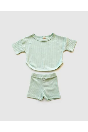 WITH LOVE FOR KIDS Easy Set Wide Ribbed Babies Kids - Shorts Easy Set Wide Ribbed - Babies - Kids