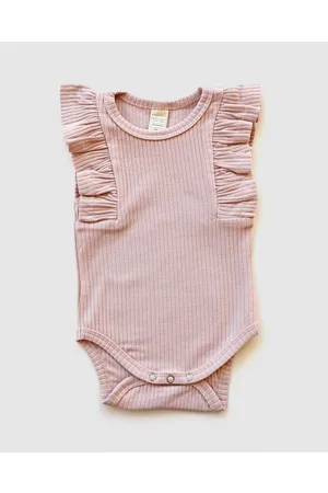 WITH LOVE FOR KIDS Shimmy Wide Rib Tank Onesie Babies - Bodysuits Shimmy Wide Rib Tank Onesie - Babies