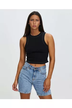 NEUW Jonesy Recut Rib Singlet - Tops Jonesy Recut Rib Singlet