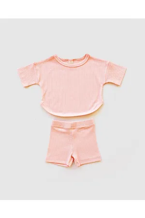 WITH LOVE FOR KIDS Easy Set Wide Ribbed Babies Kids - Shorts Easy Set Wide Ribbed - Babies - Kids