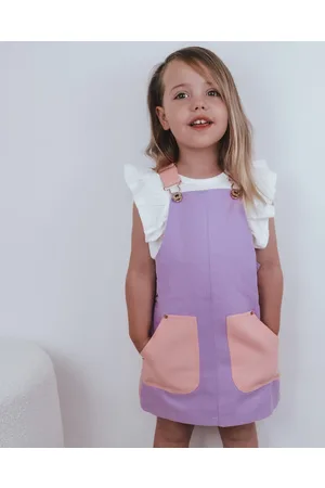 WITH LOVE FOR KIDS Hazel Denim Pinafore Dress Babies Kids - Dresses Hazel Denim Pinafore Dress - Babies - Kids