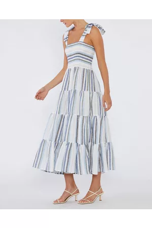 Amelius Zanci Stripe Linen Dress - Jumpsuits & Playsuits Zanci Stripe Linen Dress