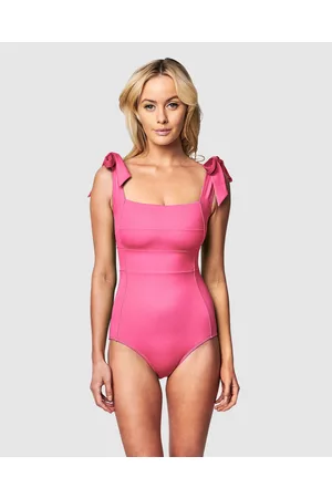 UNE PIECE Classic Square Neck (With Removable Bows) - One-Piece / Swimsuit Classic Square Neck (With Removable Bows)