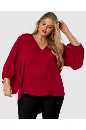 Pink Dusk Lipstick Heat Blouse - Tops Lipstick Heat Blouse