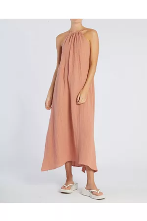 Amelius Saloma Linen Halter Dress - Dresses Saloma Linen Halter Dress