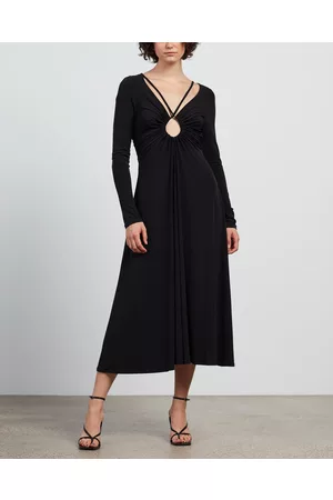 Nicola Finetti Doriana Ruched Keyhole Dress - Dresses Doriana Ruched Keyhole Dress