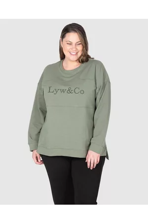 Love Your Wardrobe LYW & Co Embroidered Sweat Top - Sweats LYW & Co Embroidered Sweat Top
