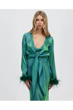 LENNI the label Fame Feather Blouse - Tops Fame Feather Blouse