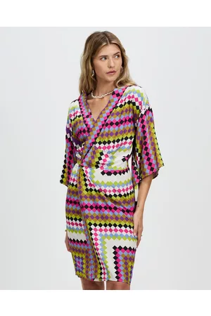LENNI the label Horizon Kimono Dress - Printed Dresses Horizon Kimono Dress