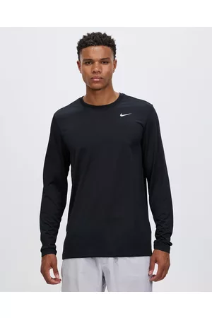 Nike Mens Legend 2.0 Short Sleeve Football T-shirt In Black/matte Silver