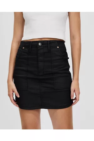 DRICOPER DENIM Coated Skirt - Denim skirts Coated Skirt