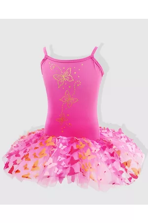Pink Poppy Butterfly Hot & Gold Tutu - Dresses Butterfly Hot & Gold Tutu