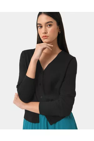 Forcast Nicolette V Neck Knit Cardigan - Jumpers & Cardigans Nicolette V-Neck Knit Cardigan