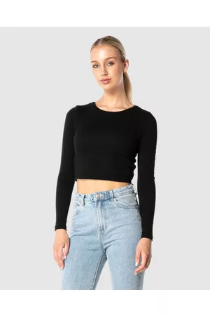 ONEBYONE Classic Longsleeve Crop Tee - Long Sleeve T-Shirts Classic Longsleeve Crop Tee