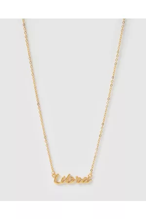 Izoa Libra Written Star Sign Necklace - Jewellery Libra Written Star Sign Necklace