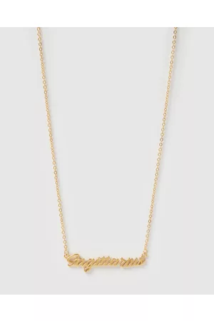 Izoa Sagittarius Written Star Sign Necklace - Jewellery Sagittarius Written Star Sign Necklace