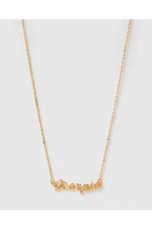 Izoa Scorpio Written Star Sign Necklace - Jewellery Scorpio Written Star Sign Necklace