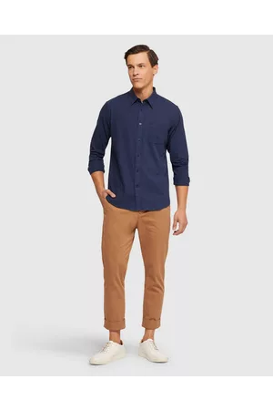 Oxford Portland Cotton Flannel Shirt - Casual shirts Portland Cotton Flannel Shirt