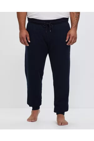 Tommy hilfiger authentic cuffed lounge joggers with discount side logo taping in navy