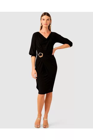 SACHA DRAKE Cowl Tie Drape Dress - Dresses Cowl Tie Drape Dress