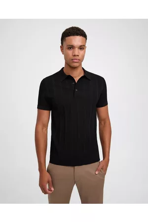 Calibre Textured Tech Knit Polo - Tops Textured Tech Knit Polo