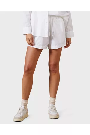 P.A.R.O.S.H. pleated below-knee shorts - White
