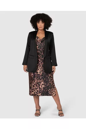 Sunday In The City Revelry Satin Blazer - Blazers Revelry Satin Blazer