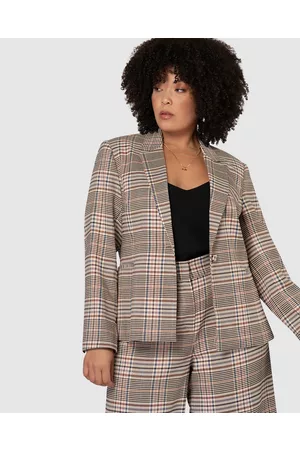 Something 4 Olivia Brooklyn Check Blazer - Blazers Brooklyn Check Blazer