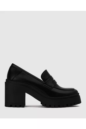 Betts Darvey Square Toe Heeled Loafers - Casual Shoes Darvey Square Toe Heeled Loafers