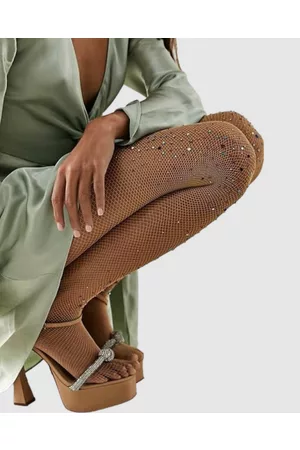 High Heel Jungle Glitter Fishnet Tights - Socks & Tights Glitter Fishnet Tights