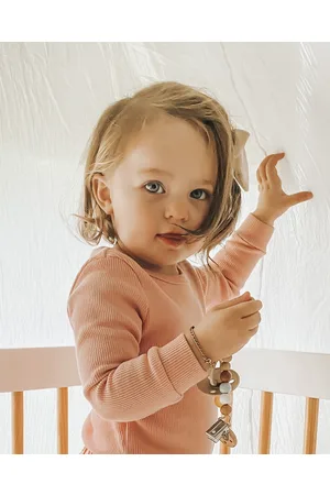 WITH LOVE FOR KIDS Basics Thick Ribbed Long Sleeve Onesie Babies - Bodysuits Basics Thick Ribbed Long Sleeve Onesie - Babies