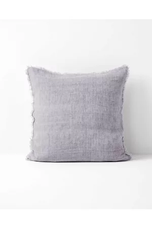 Aura Vintage Linen Fringe Cushion - Home Vintage Linen Fringe Cushion