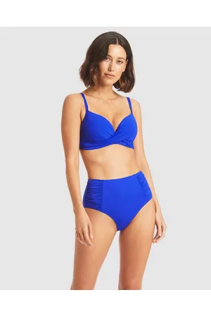 Sea Level Australia Essentials Gathered Side High Waist Pant - Swimwear Essentials Gathered Side High Waist Pant