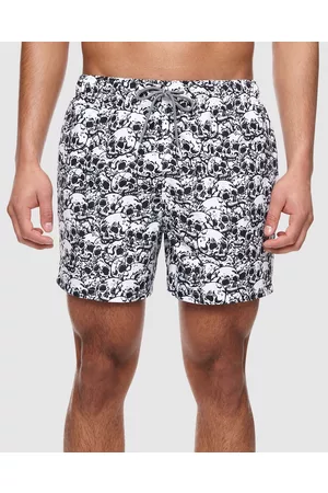 BOARDIES Skulls Mid Length Swim Shorts - Swimwear Skulls Mid Length Swim Shorts