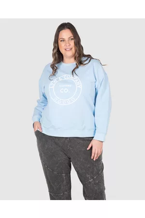Love Your Wardrobe LYW & Co Print Sweat Top - Sweats LYW & Co Print Sweat Top