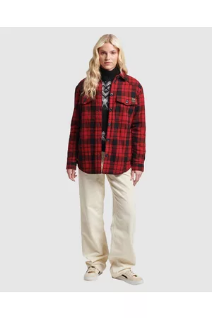 Superdry Borg Flannel Check Overshirt - Shirts & Polos Borg Flannel Check Overshirt