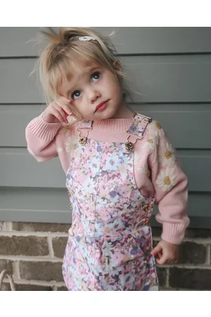 WITH LOVE FOR KIDS Hazel Denim Pinafore Dress Babies Kids - Dresses Hazel Denim Pinafore Dress - Babies - Kids
