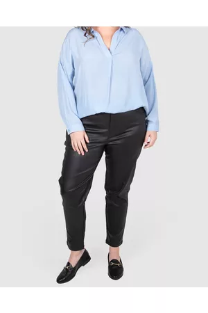 Love Your Wardrobe Parker PU Coated Jeans - Pants Parker PU Coated Jeans