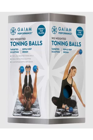 Gaiam Performance Ripple Grip Pilates Toning Balls 1.0Kg - Yoga Accessories Performance Ripple Grip Pilates Toning Balls 1.0Kg