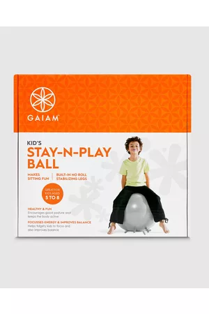 Gaiam Kids Stay N Play Balance Ball Grey - Training Equipment Kids Stay-N-Play Balance Ball - Grey