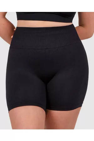 B Free Seamless High Waist Midi Biker Shorts - Compression Bottoms Seamless High Waist Midi Biker Shorts