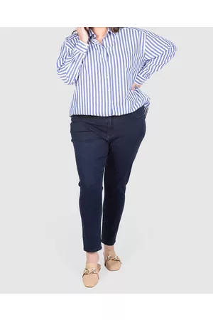 Love Your Wardrobe Cara Overdyed Stretch Jeans - Slim Cara Overdyed Stretch Jeans