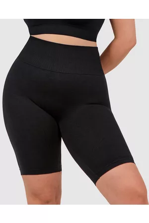 B Free Seamless High Waist Long Biker Shorts - Compression Bottoms Seamless High Waist Long Biker Shorts